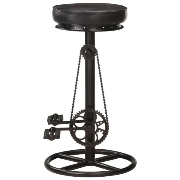 Mustad ehtsast kitsenahast baaripukid jalgrattapedaalist jalatoega, 2 tk, 44 x 44 x 75 cm – 4