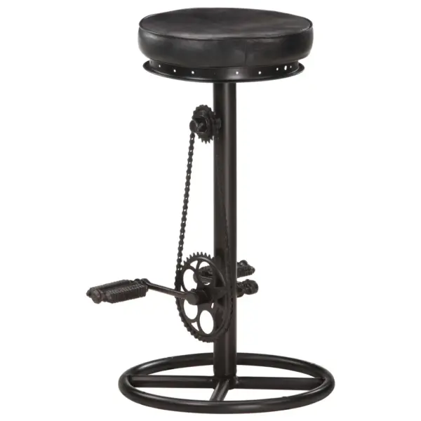 Mustad ehtsast kitsenahast baaripukid jalgrattapedaalist jalatoega, 2 tk, 44 x 44 x 75 cm – 5