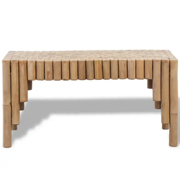 Bambusest kohvilaud, pruun, 70 x 35 x 35 cm – 2