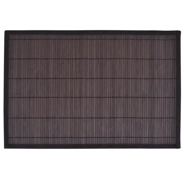 Libisemiskindlad bambusest lauamatid, 6 tk, tumepruun, 30 x 45 cm – 2