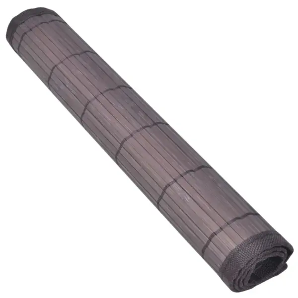 Libisemiskindlad bambusest lauamatid, 6 tk, tumepruun, 30 x 45 cm – 3