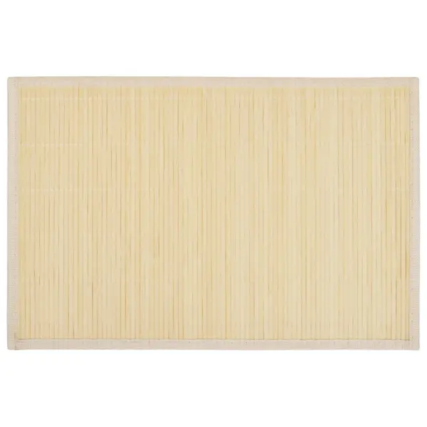 Libisemiskindlad bambusest lauamatid, 6 tk, naturaalne, 30 x 45 cm – 2