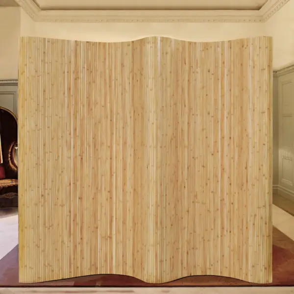 Läbipaistmatu bambusest ruumijagaja, hele naturaalne, 250 x 165 cm – 4