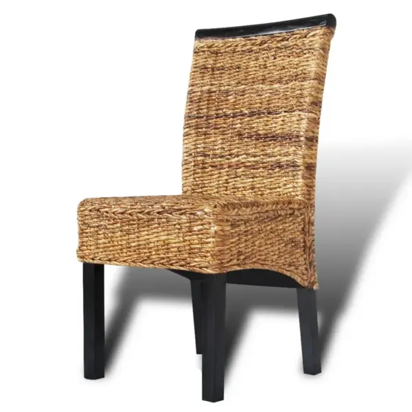 Banaanikiust punutud söögitoolid, mangopuit, pruun, 4 tk, 47 x 50 x 97 cm – 4