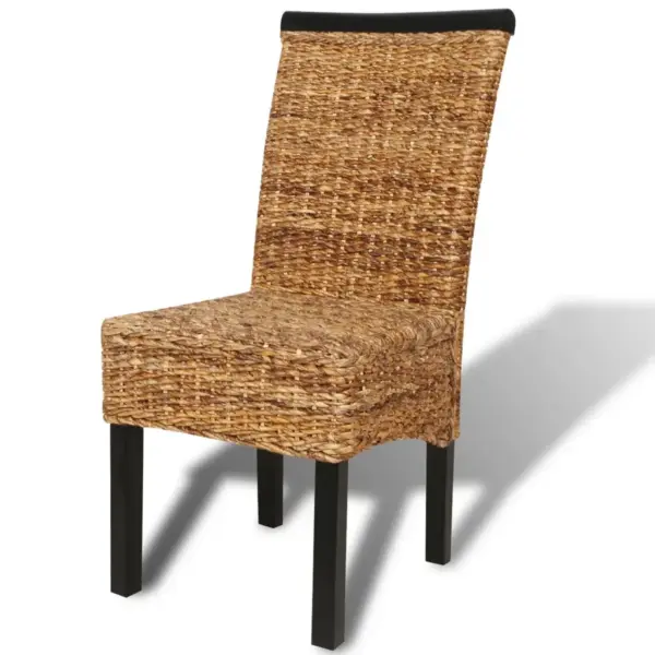 Banaanikiust punutud söögitoolid, mangopuit, pruun, 4 tk, 47 x 50 x 97 cm – 6