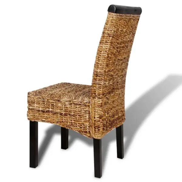 Banaanikiust punutud söögitoolid, mangopuit, pruun, 4 tk, 47 x 50 x 97 cm – 7