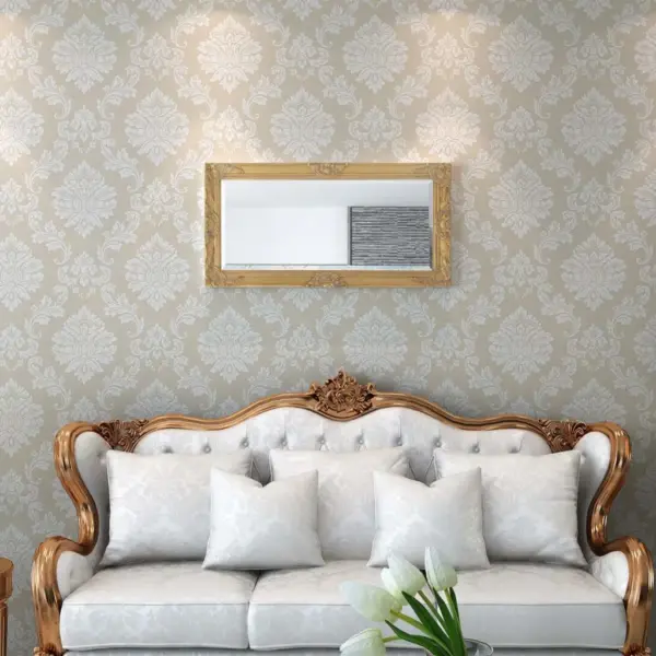 Barokkstiilis kuldne seinapeegel, 100 x 50 cm, nelja kinnituskonksuga – 2