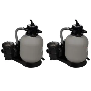 Basseini liivafiltripumbad eelfiltriga, 2 tk, 600 W, 17 000 l/h