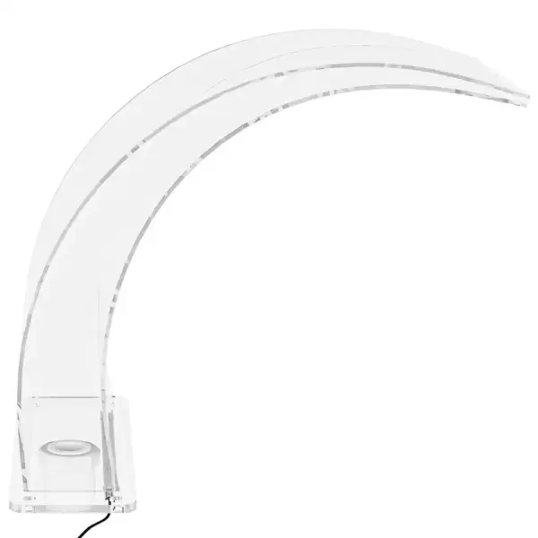 Basseini veejuga purskkaev RGB LED-valgustusega, läbipaistev akrüül, 30 x 56,5 x 50 cm – 8