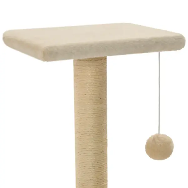 Beež kassimaja sisalköiega kraapimispostidega, 65 cm – 4
