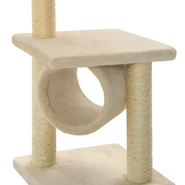 Beež kassimaja sisalköiega kraapimispostidega, 65 cm – 5