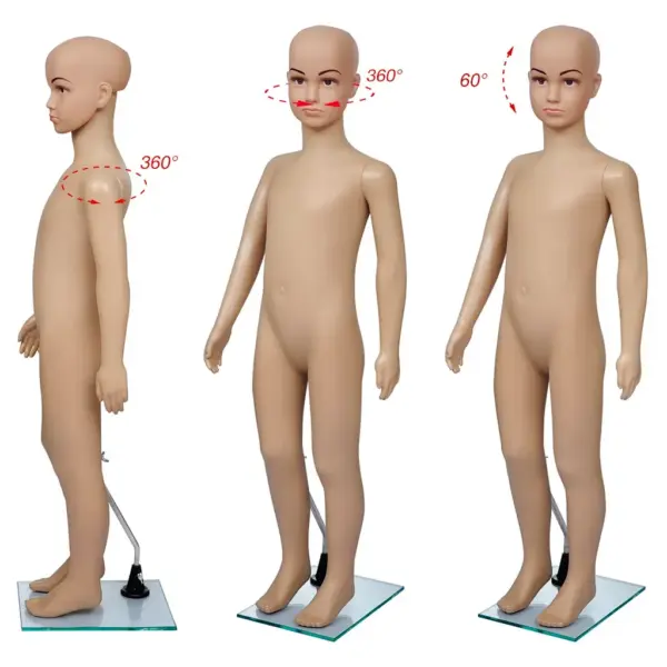 Lapsmannekeen PP-kehaga ja klaasist alusega, beež, 110 cm – 5