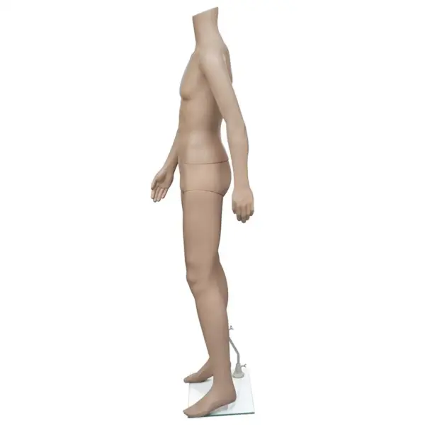 Beež meesmannekeen ilma peata klaasalusel, 176 cm – 3