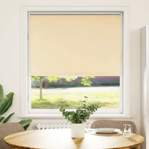 Pimendav ruloo privaatsuse tagamiseks, beež, 115 x 130 cm, 100% polüester – 2