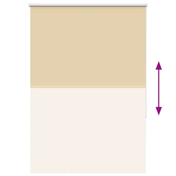 Pimendav ruloo privaatsuse tagamiseks, beež, 115 x 130 cm, 100% polüester – 9