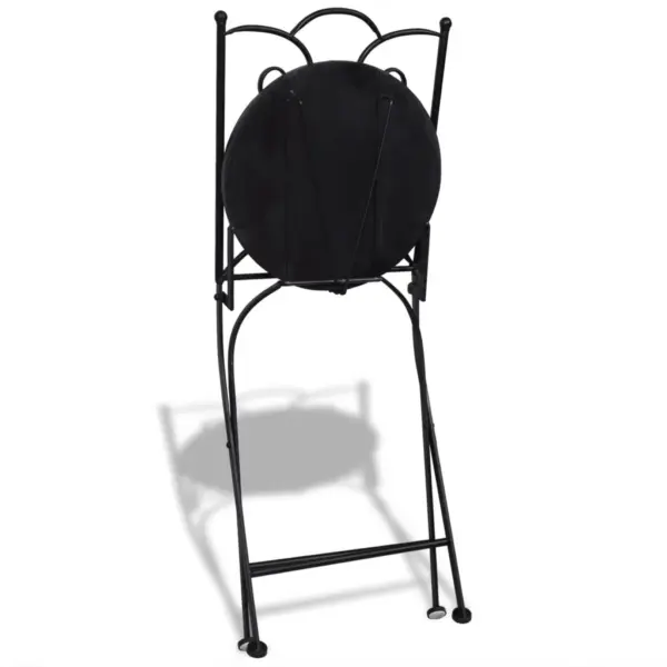 3-osaline bistrookomplekt keraamiliste plaatidega, must-valge – 6