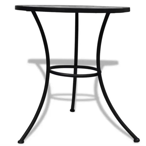 3-osaline bistrookomplekt keraamiliste plaatidega, must-valge – 10