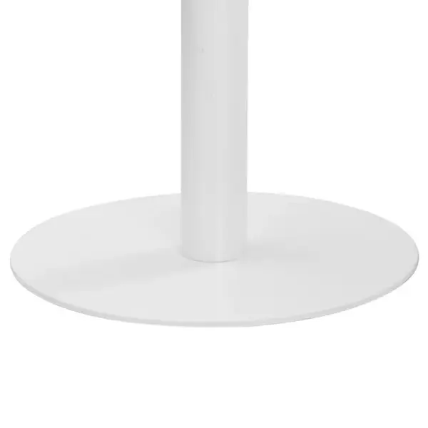 Bistroolaud helepruuni MDF-plaadiga ja valge terasjalaga, 80 x 80 x 75 cm - 5