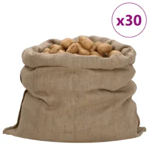 Suured džuudikotid kartulitele ja hoiustamiseks, 30 tk, 100 x 110 cm, looduslik džuut, 340 g/m²