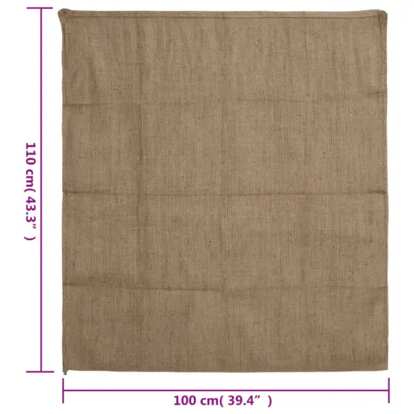 Suured džuudikotid kartulitele ja hoiustamiseks, 30 tk, 100 x 110 cm, looduslik džuut, 340 g/m² – 8
