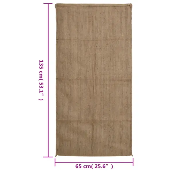 Suured džuudikotid kartulitele ja juurviljadele, 5 tk, 65 x 135 cm, 100% looduslik džuut, 340 g/m² – 7