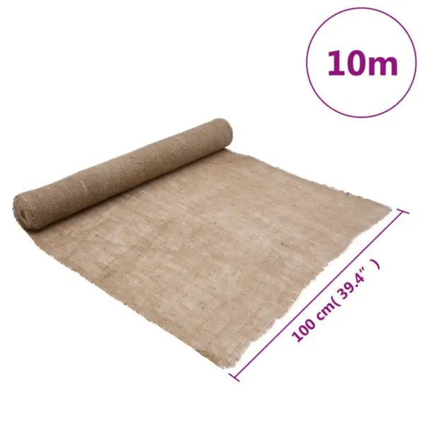 Naturaalne džuutkangas rullis 1 x 10 m, 200 g/m² - 7