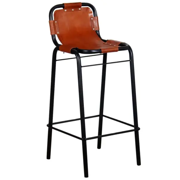 Ehtsast kitsenahast baaripukid, pruun ja must, terasraam, 2 tk – 2
