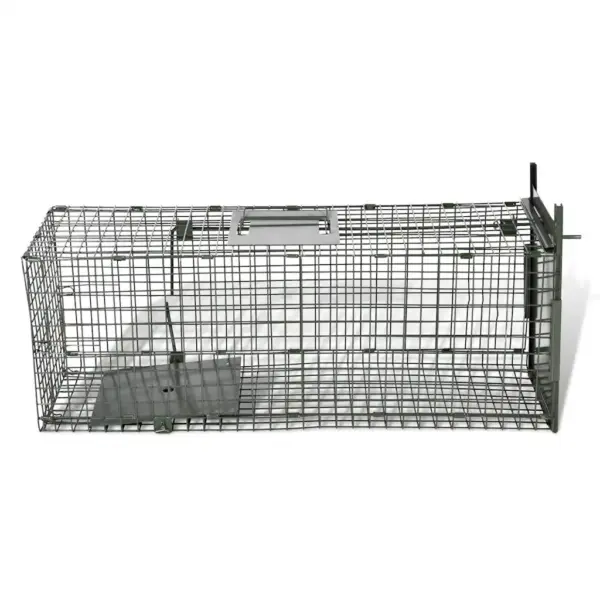 Eluslõks väikeloomade püüdmiseks, 1 uksega, terasest, 80 x 25 x 25 cm, roheline – 4