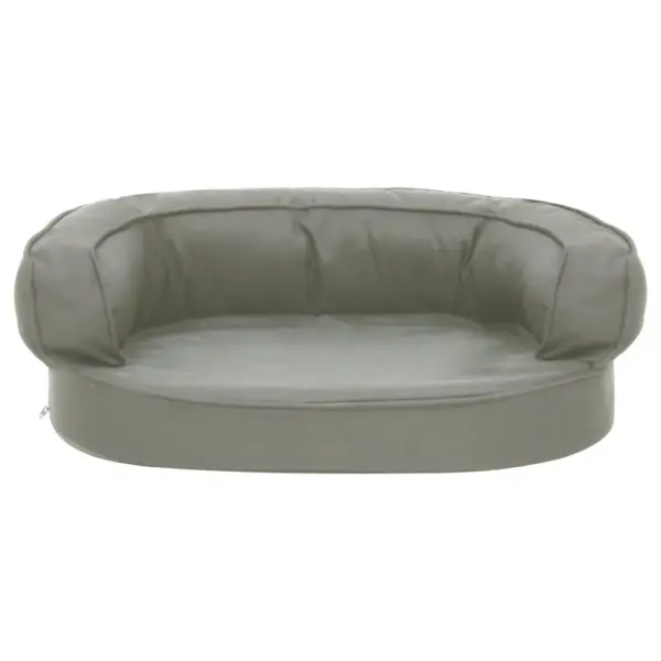 Ergonoomiline hall koeravoodi linase välimusega kangast, 60 x 42 cm – 3