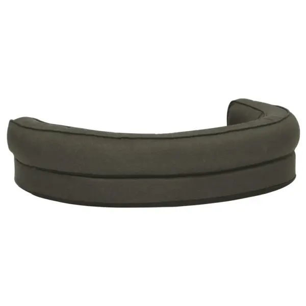Ergonoomiline koeravoodi linase välimusega kangast, tumehall, 75 x 53 cm – 5