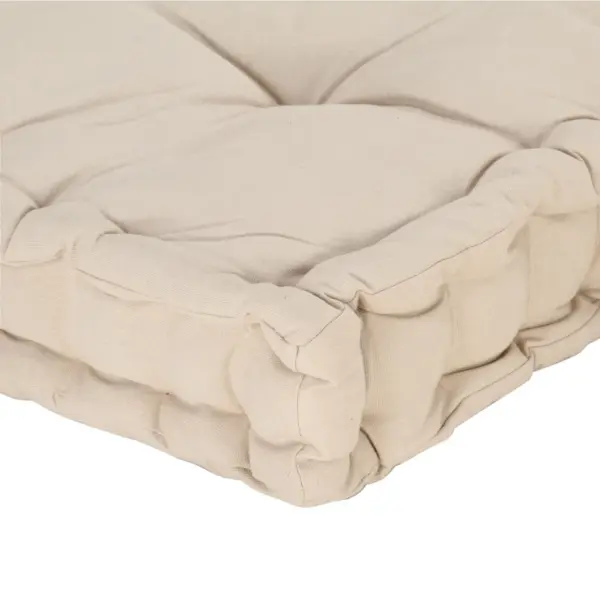 Euroaluse diivanipadjad, 2-osaline komplekt, beež puuvill, 120 x 80 cm – 11