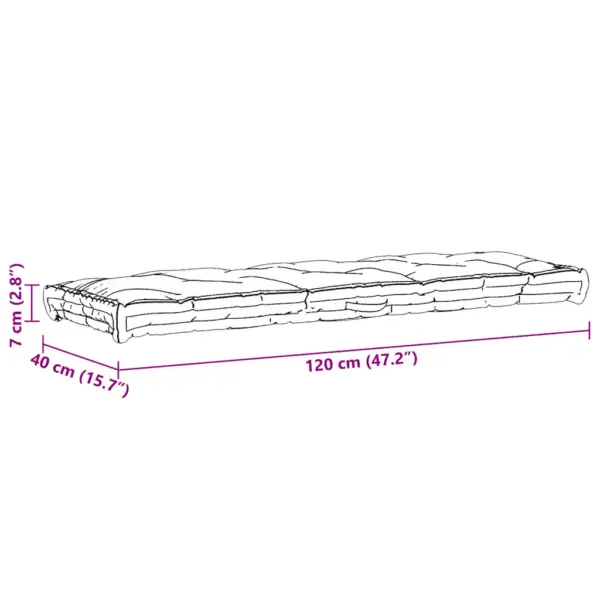 Euroaluse diivanipadjad, 2-osaline komplekt, beež puuvill, 120 x 80 cm – 13