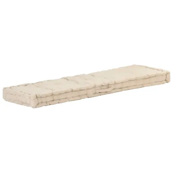 Euroaluse diivanipadjad, 2-osaline komplekt, beež puuvill, 120 x 80 cm – 4