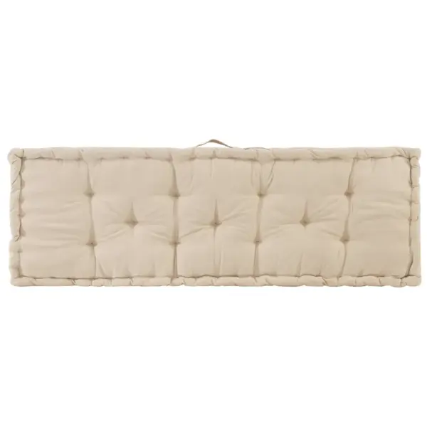 Euroaluse diivanipadjad, 2-osaline komplekt, beež puuvill, 120 x 80 cm – 6