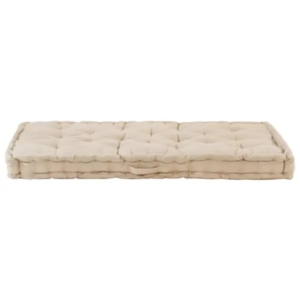 Euroaluse diivanipadjad, 2-osaline komplekt, beež puuvill, 120 x 80 cm – 8