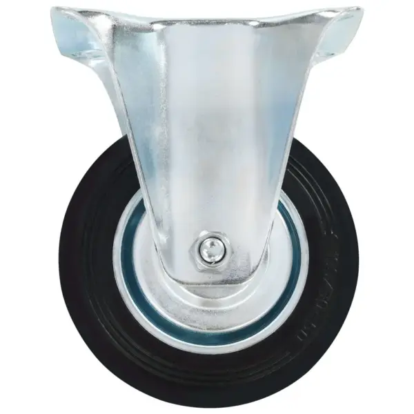 Kummist fikseeritud rattad mööblile, 100 mm, 4 tk, must – 3