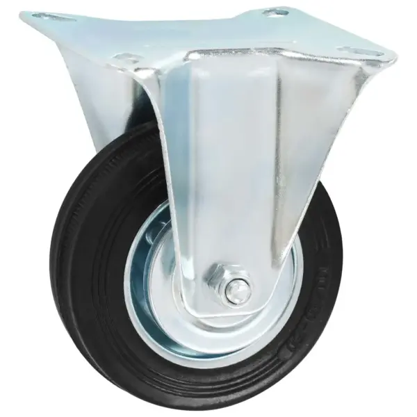 Kummist fikseeritud rattad mööblile, 100 mm, 4 tk, must – 4