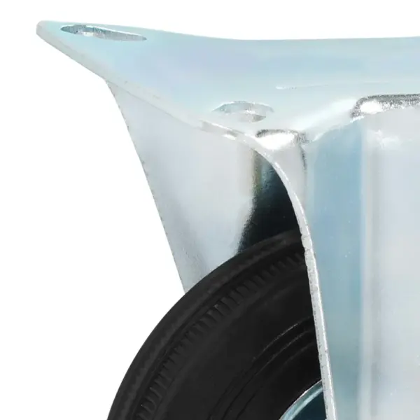 Kummist fikseeritud rattad mööblile, 100 mm, 4 tk, must – 5