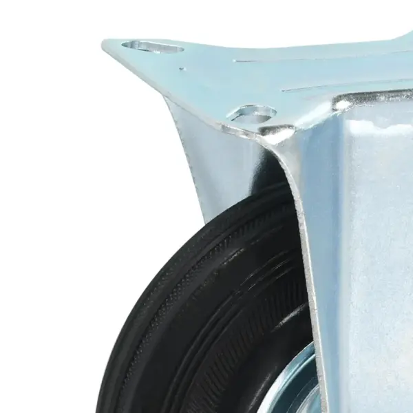 Fikseeritud kummirattad väikesele mööblile, must, 125 mm, 4 tk - 5