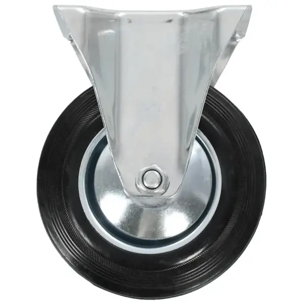Fikseeritud kummirattad seadmetele ja mööblile, must, 160 mm, 12 tk, kandevõime 150 kg – 4