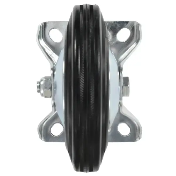 Fikseeritud kummirattad seadmetele ja mööblile, must, 160 mm, 12 tk, kandevõime 150 kg – 5