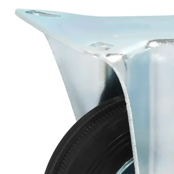 Fikseeritud mööblirattad 16 tk, must kumm, 100 mm, 70 kg – 5