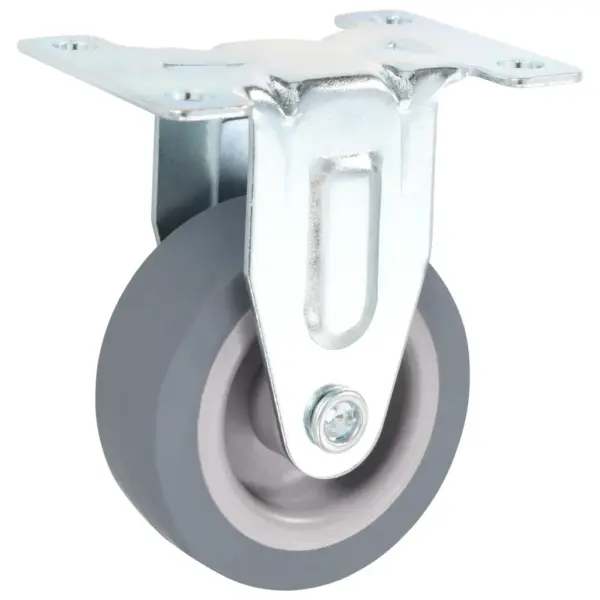 Hallid fikseeritud mööblirattad, 4 tk, 50 mm, termoplastiline kumm – 3