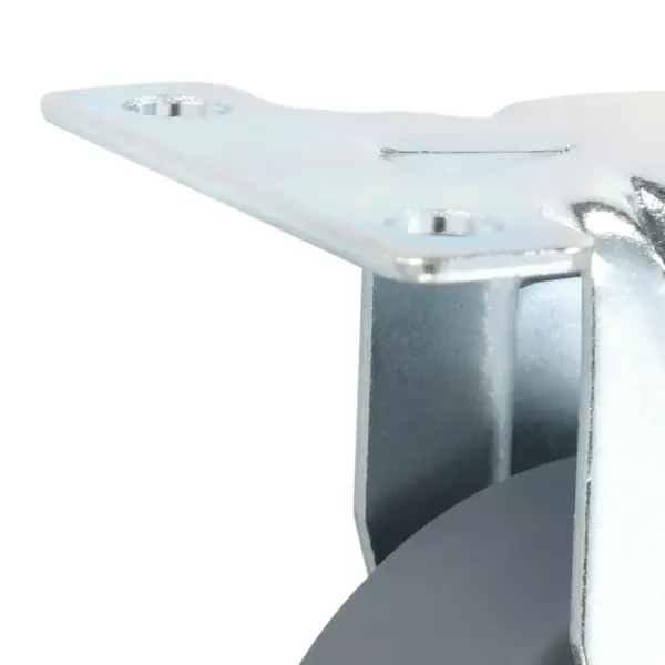 Hallid fikseeritud mööblirattad, 4 tk, 50 mm, termoplastiline kumm – 5