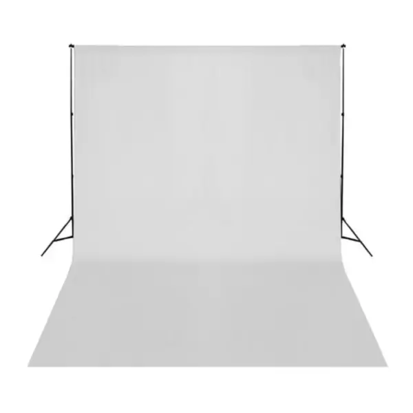 Fotostuudiokomplekt päevavalgusvalgustite ja taustasüsteemiga, 3 lampi, 3 vihmavarju, valge puuvillane taust 500 x 300 cm – 13