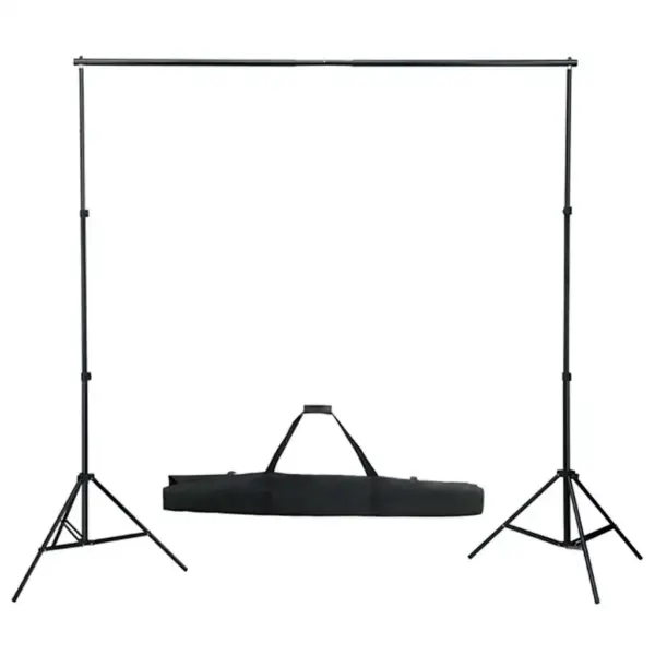 Fotostuudiokomplekt taustasüsteemi, vihmavarjude ja päevavalguslampidega, roheline 300 x 300 cm, 5500 K – 7