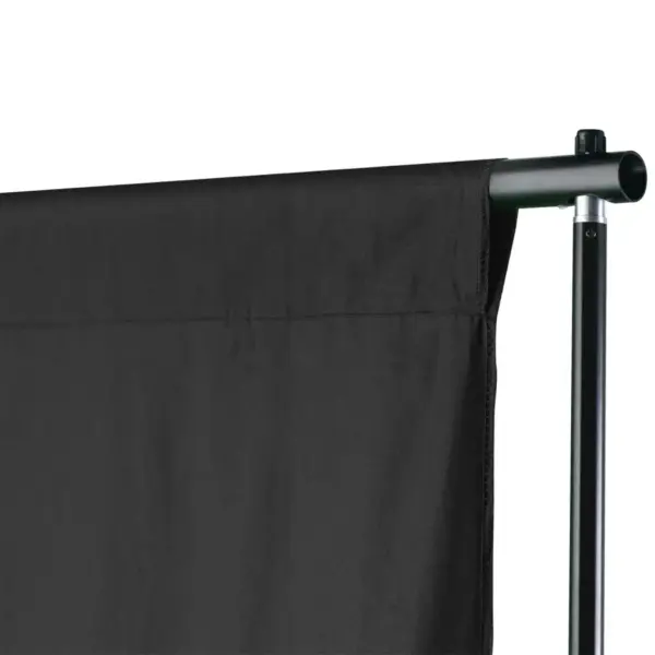 Fototausta tugisüsteem musta puuvillase taustaga, 600 x 300 cm, alumiinium – 2