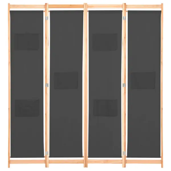 4-paneeliline hall toasirm taskutega, kangas, kuusepuidust raam, 160 x 170 cm – 2