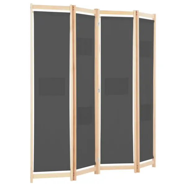 4-paneeliline hall toasirm taskutega, kangas, kuusepuidust raam, 160 x 170 cm – 3