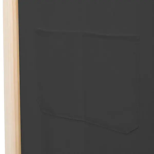 5-paneeliga toasirm taskutega, hall kangas, kuusepuidust raam, 200 x 170 x 4 cm – 7